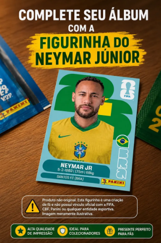 6 Figurinhas Copa Neymar 2026 - foto 2