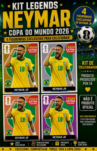 6 Figurinhas Copa Neymar 2026 - foto 3