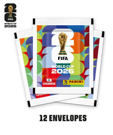 Kit 12 Envelopes com 84 figurinhas - Copa do Mundo 2026